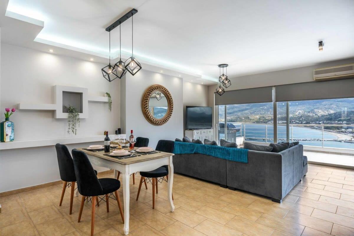Sitia Panoramic Penthouse - Close To Sandy Beach - Private Parking Exterior foto